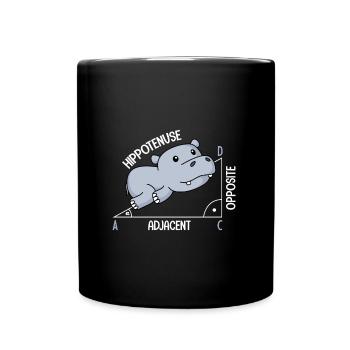 Mathématiques Hippotenuse mathématiques amusantes - Mug uni - noir - Devant