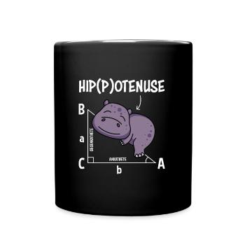 Professeur de mathématiques Hippotenuse Mathématiques - Mug uni - noir - Devant