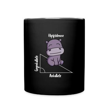 Hippotenuse Drôle Math - Mug uni - noir - Devant