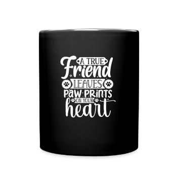 Une maison n’est pas une maison sans couleurs de pattes - Mug uni - noir - Devant