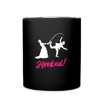 Hooked - Jeux pour le mariage des mariés - Mug uni - noir - Devant