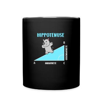 Hippotenuse Professeur de mathématiques Mathématicien - Mug uni - noir - Devant
