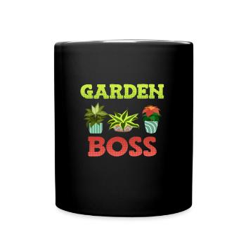 Garden King Garden Boss Allotments - Full Colour Mug - black - Front