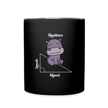 Hippotenuse Drôle Math - Mug uni - noir - Devant