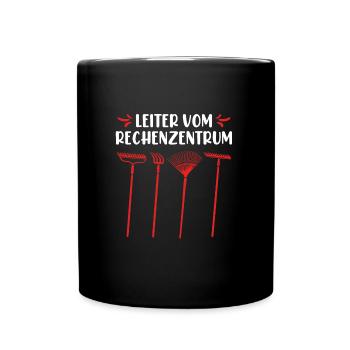 Gartenarbeit Gärtner Spruch - Tasse einfarbig - Schwarz - Vorne