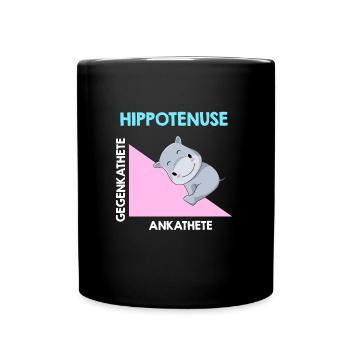 Hippotenuse Algebra Analysis - Tasse einfarbig - Schwarz - Vorne