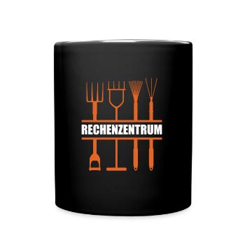 Rechenzentrum - Tasse einfarbig - Schwarz - Vorne