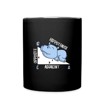 Hippotenuse Professeur de mathématiques Fun Math - Mug uni - noir - Devant