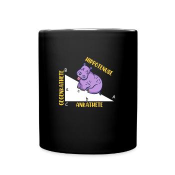 Hippotenuse Math - Mug uni - noir - Devant