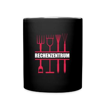 Rechenzentrum - Tasse einfarbig - Schwarz - Vorne
