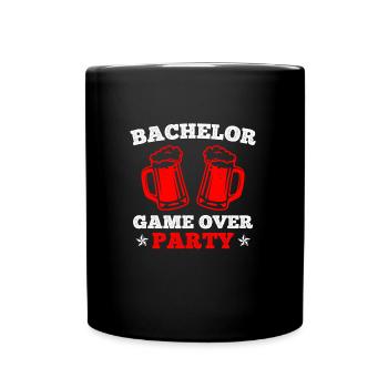 Game Over - Wedding Party Jungesellenabschied - Full Colour Mug - black - Front