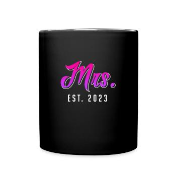 Mme M. Deco Mariage - Mug uni - noir - Devant