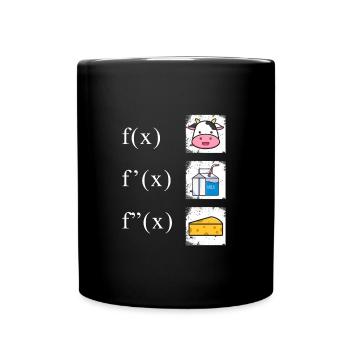 Math Derivation Cow Milk Cheese - Full Colour Mug - black - Front