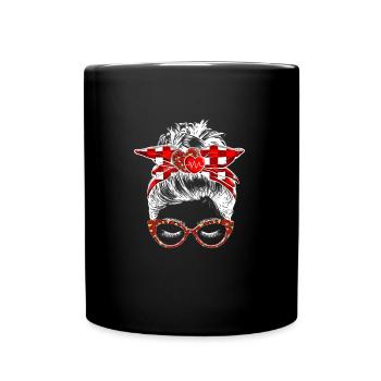 Krankenschwester - Tasse einfarbig - Schwarz - Vorne