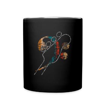 Vous entendez la musique et sentez la basse - Mug uni - noir - Devant