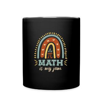 Math is my Jam Pi Day Mathematiker - Tasse einfarbig - Schwarz - Vorne