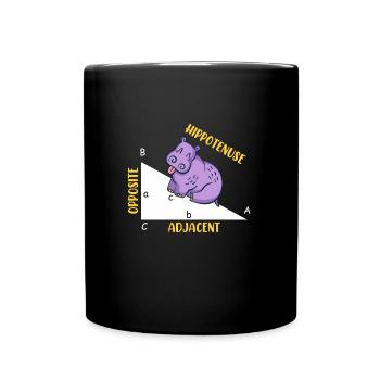 Hippotenuse Math - Mug uni - noir - Devant