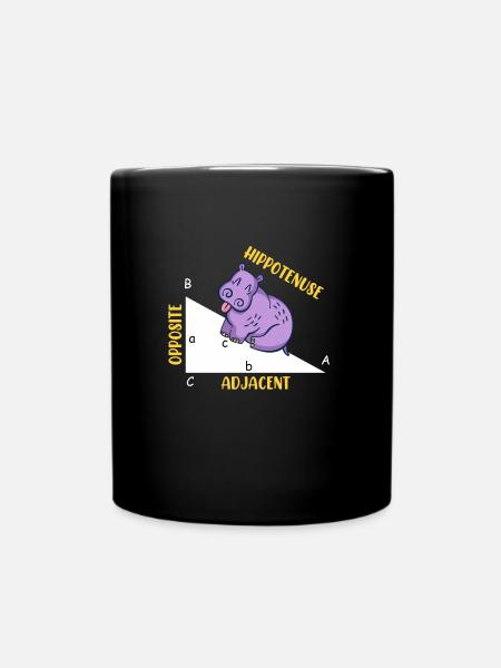 Hippotenuse Mathe - Tasse einfarbig - Schwarz