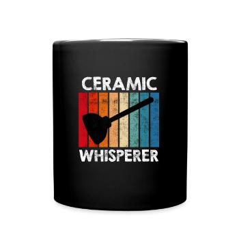 Ceramic Whisperer Plant Mechanic Plumber - Full Colour Mug - black - Front