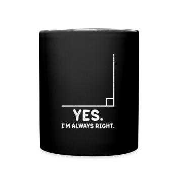 Oui j’ai toujours des maths assez drôles - Mug uni - noir - Devant