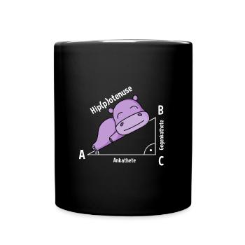 Professeur de mathématiques Hipotenuse Math - Mug uni - noir - Devant