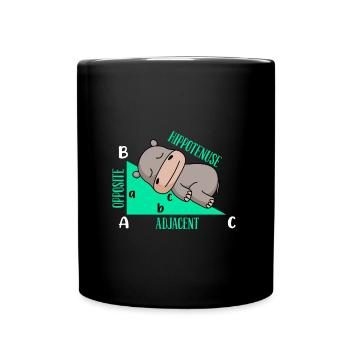 Lutiges Math Design Hipotenuse - Mug uni - noir - Devant