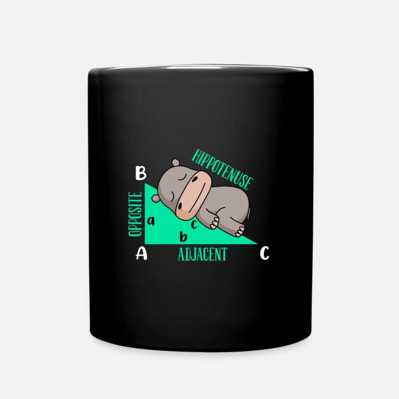 Lutiges Mathe Design Hipotenuse - Tasse einfarbig - Schwarz