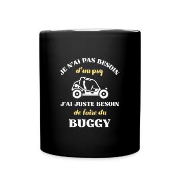 besoin psy buggy humour buggy homme personnalisé - Mug uni - noir - Devant