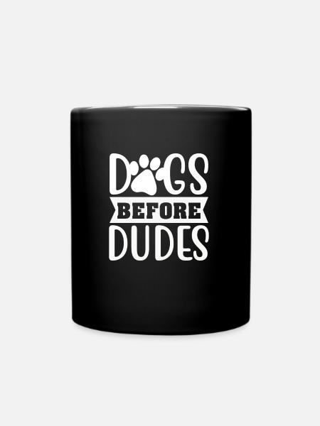 Hunde vor Kerlen - Tasse einfarbig - Schwarz