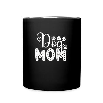 Dog mom - Full Colour Mug - black - Front