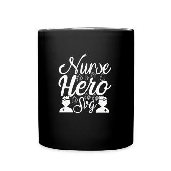 Nurse Held - Full Colour Mug - black - Front