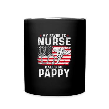 Krankenschwester Krankenhaus Notarzt Sanitäter - Tasse einfarbig - Schwarz - Vorne