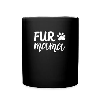 Fell-Mama - Tasse einfarbig - Schwarz - Vorne