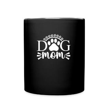 Maman chien - Mug uni - noir - Devant