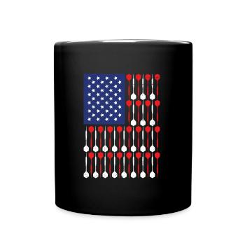 Fléchettes Dartpfeile USA Dart - Mug uni - noir - Devant