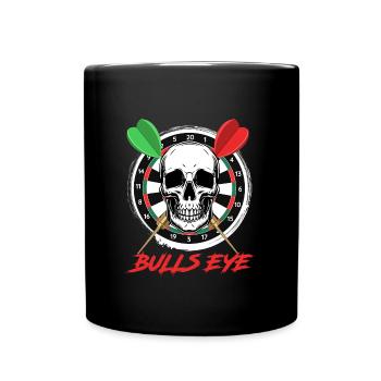 Bullseye Darts Bone Face Dartboard Dart - Mug uni - noir - Devant