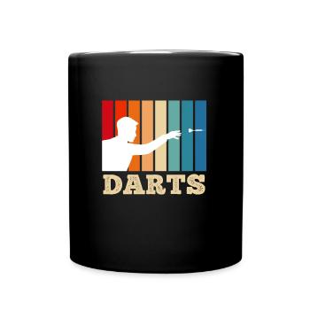 Darts player darts Dartboard Dart - Full Colour Mug - black - Front