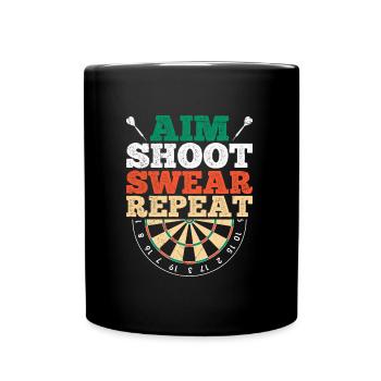 Dart Sayings Darts Darts Dartboard Dart - Full Colour Mug - black - Front