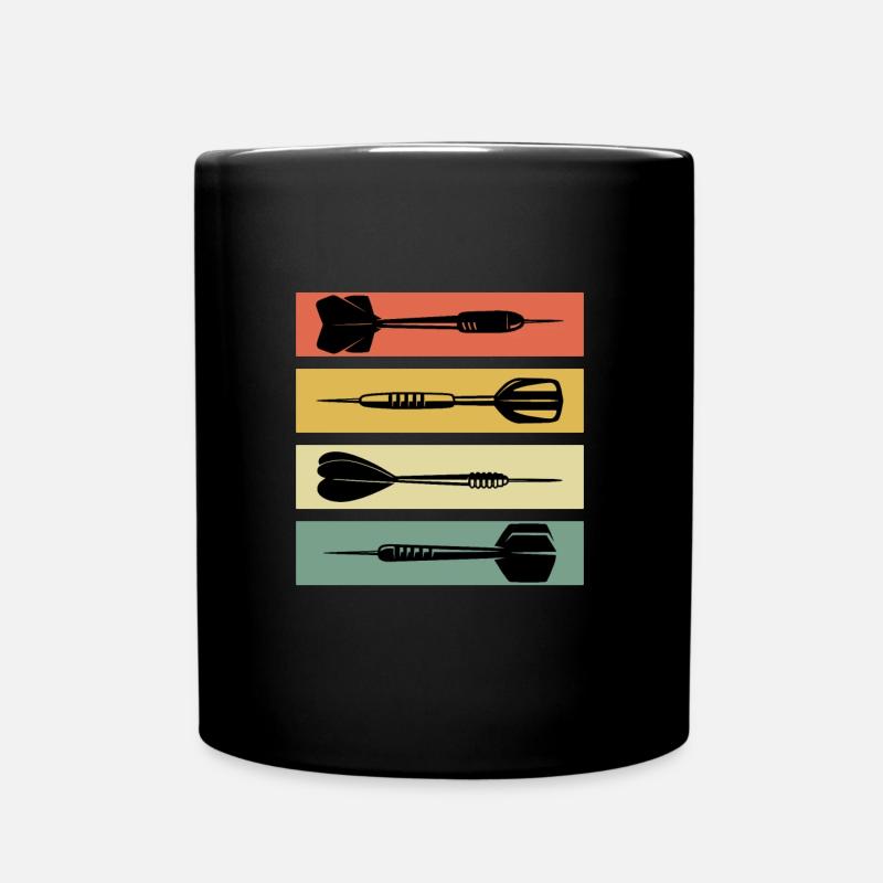 Dart Pfeile Dart Zubehör Dart - Tasse einfarbig - Schwarz