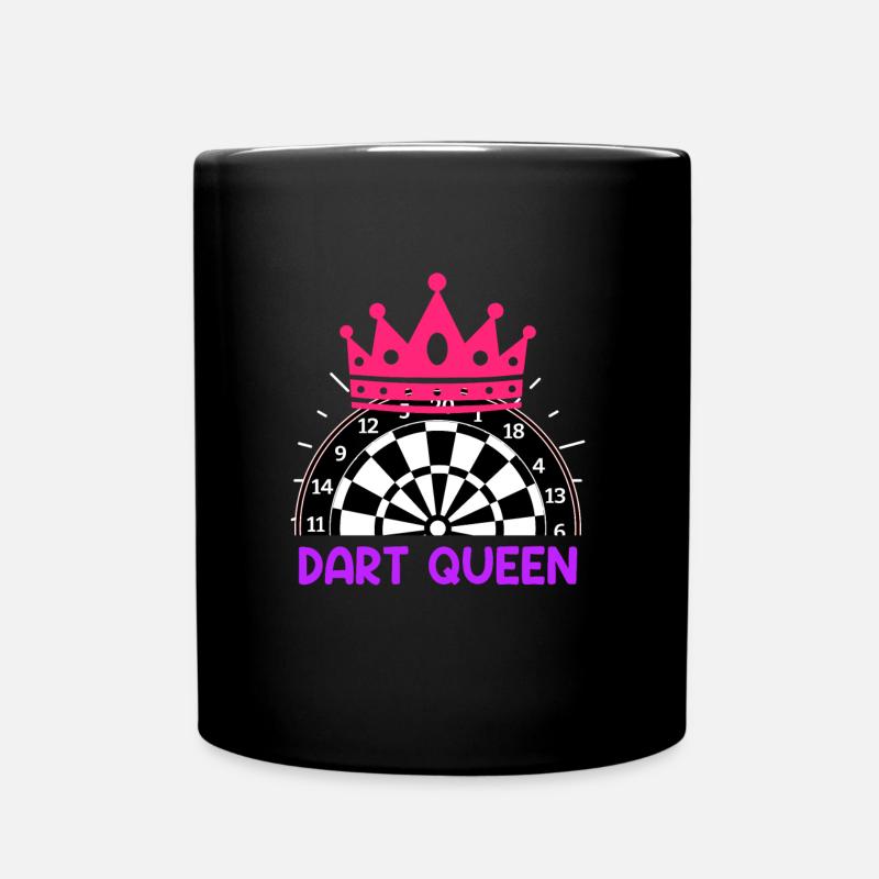 Dart Queen Dart Accessories Women's Darts - Full Colour Mug - black