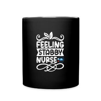 Infirmière épineuse - Mug uni - noir - Devant