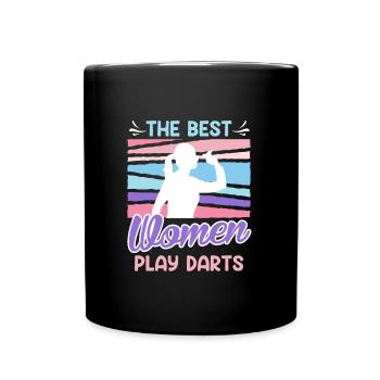 Grandes femmes Fléchettes Dames Fléchettes Accessoires Fléchettes - Mug uni - noir - Devant