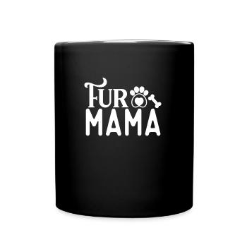Fell-Mama - Tasse einfarbig - Schwarz - Vorne