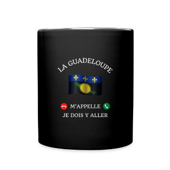 guadeloupe m'appelle humour guadeloupéen homme - Mug uni - noir - Devant