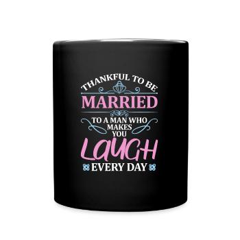 Valentins Tag Beziehung Liebes Spruch - Tasse einfarbig - Schwarz - Vorne