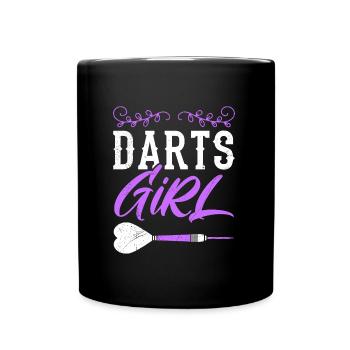 Fléchettes Fille Fléchettes Femmes Jouer Fléchettes Accessoires Fléchettes - Mug uni - noir - Devant