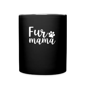 Fell-Mama - Tasse einfarbig - Schwarz - Vorne