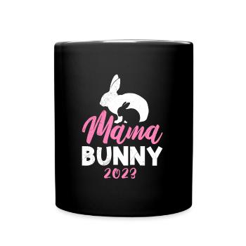 Maman Lapin 2023 tomber enceinte Mère Maman - Mug uni - noir - Devant