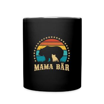 Mama Bear Famille Enfants Fille Fils Mama - Mug uni - noir - Devant