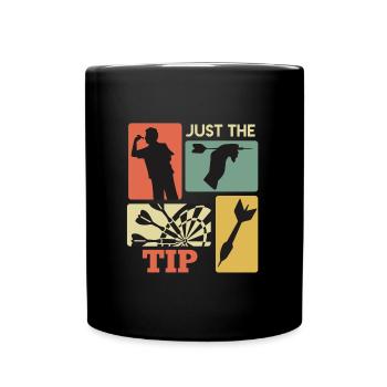 Pointe de fléchettes Juste la pointe Fléchettes Vols de fléchettes - Mug uni - noir - Devant